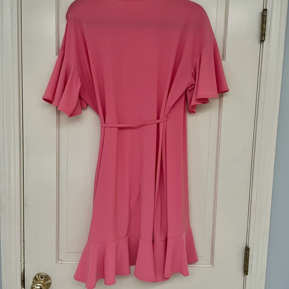 Leith Pink Wrap Dress - Picture 5 of 5